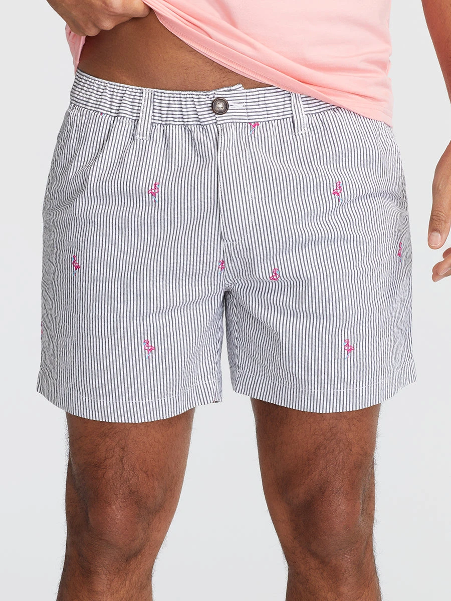 The Flamingo Racers 5.5" (Seersucker Stretch) 1 The Flamingo Racers 5.5" (Seersucker Stretch)