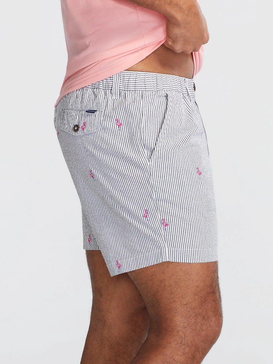 The Flamingo Racers 5.5" (Seersucker Stretch) 3 The Flamingo Racers 5.5" (Seersucker Stretch) - Image 3