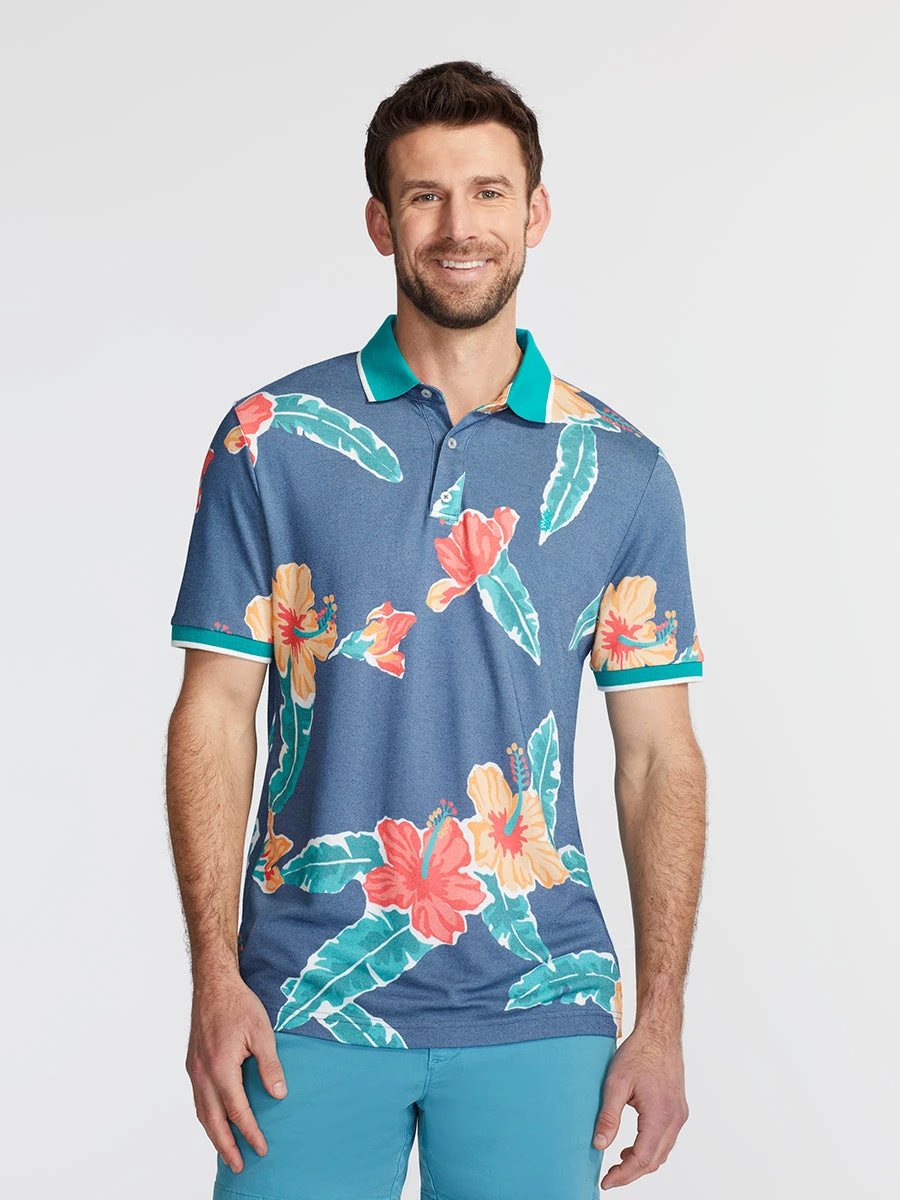Pique Polo (Floral Reef) 1 Pique Polo (Floral Reef)