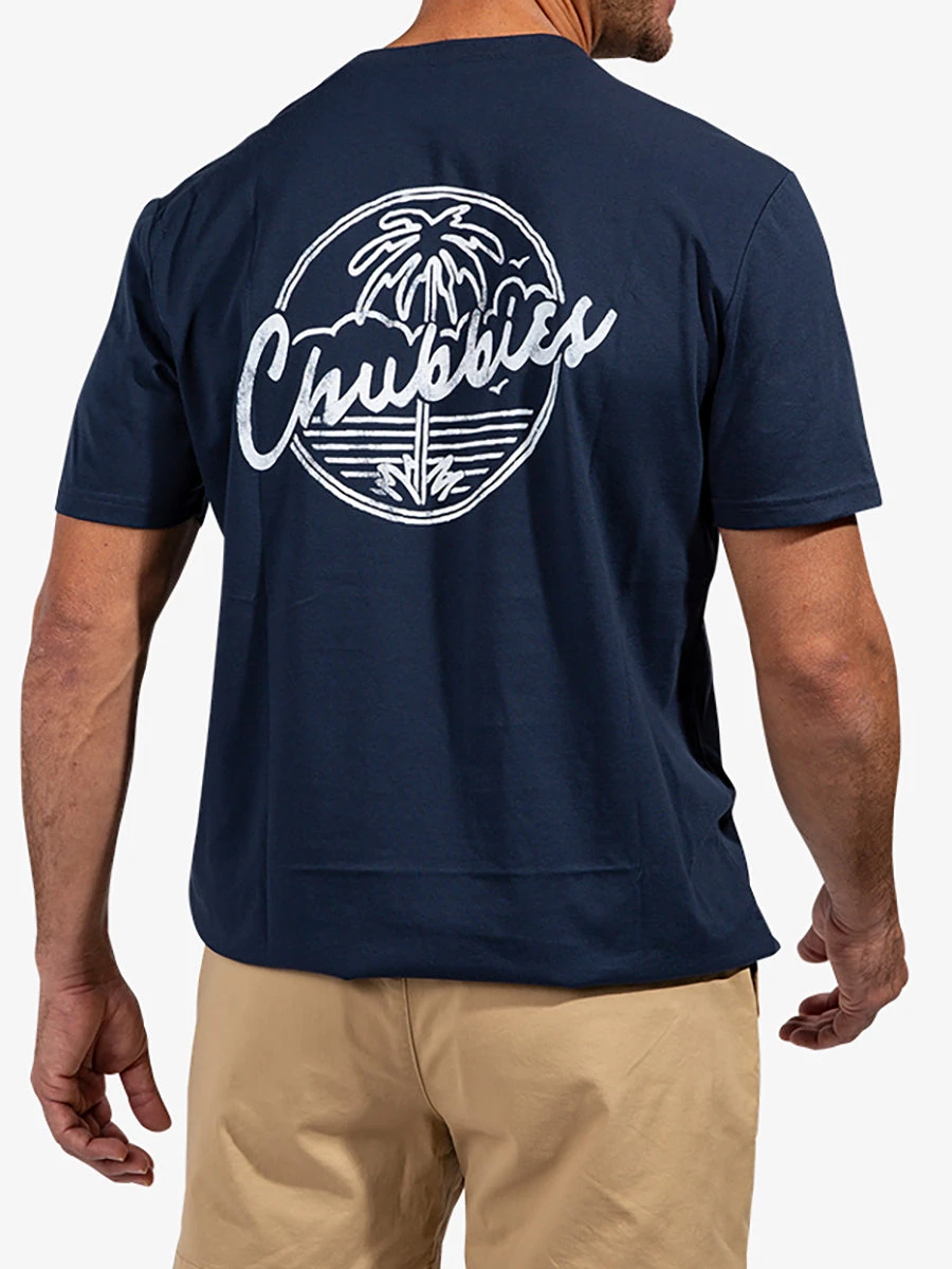 T-Shirt (Navy Palm) 2 T-Shirt (Navy Palm) - Image 2