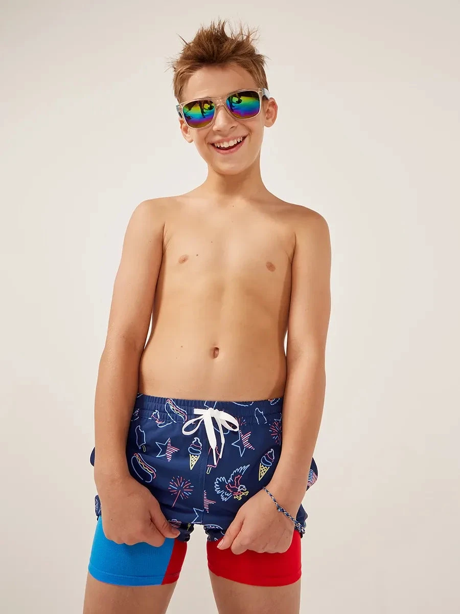 The Americanas (Boys Classic Lined Swim Trunk) 1 The Americanas (Boys Classic Lined Swim Trunk)
