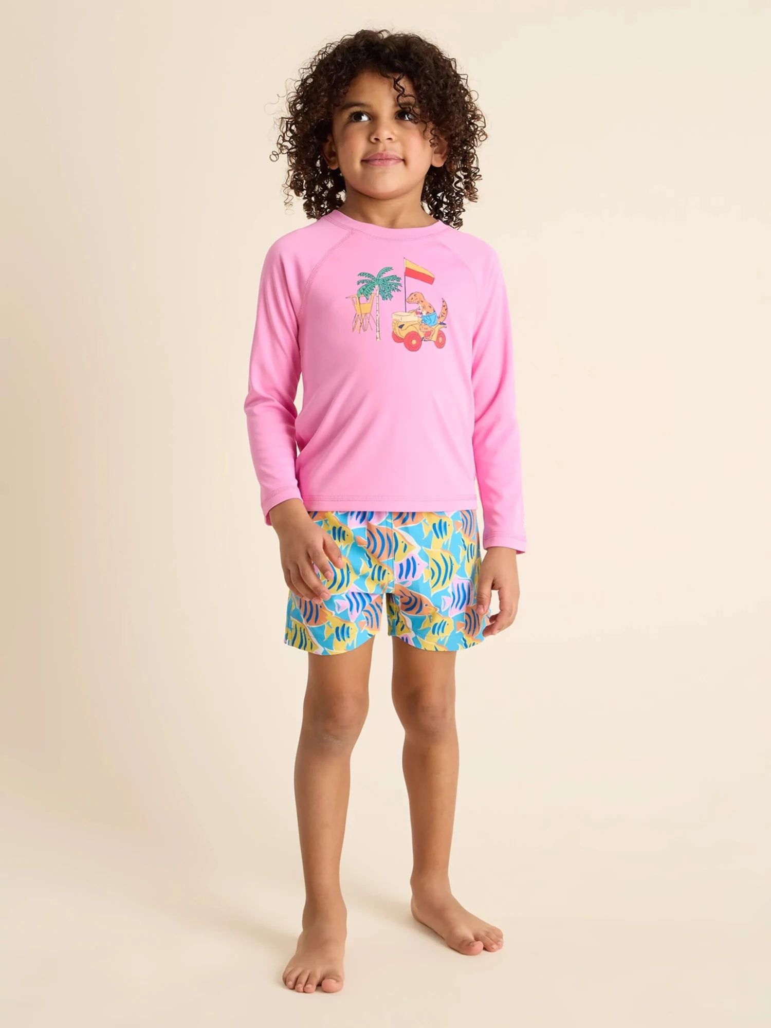 The Dino Racers (Toddler Rashguard) 2 The Dino Racers (Toddler Rashguard) - Image 2