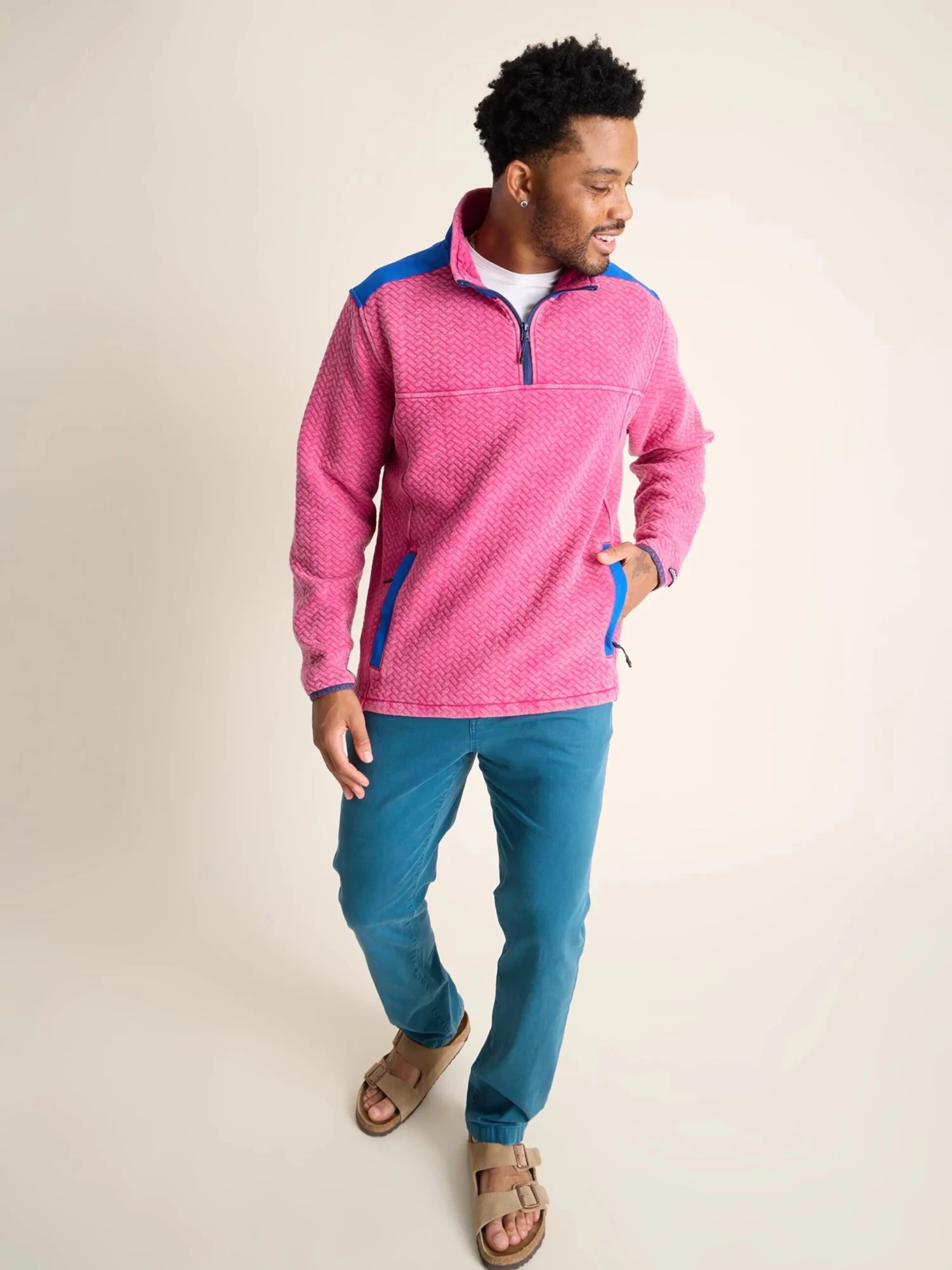 The Let Me Pink (Quilted Quarter-Zip) 6 The Let Me Pink (Quilted Quarter-Zip) - Image 6