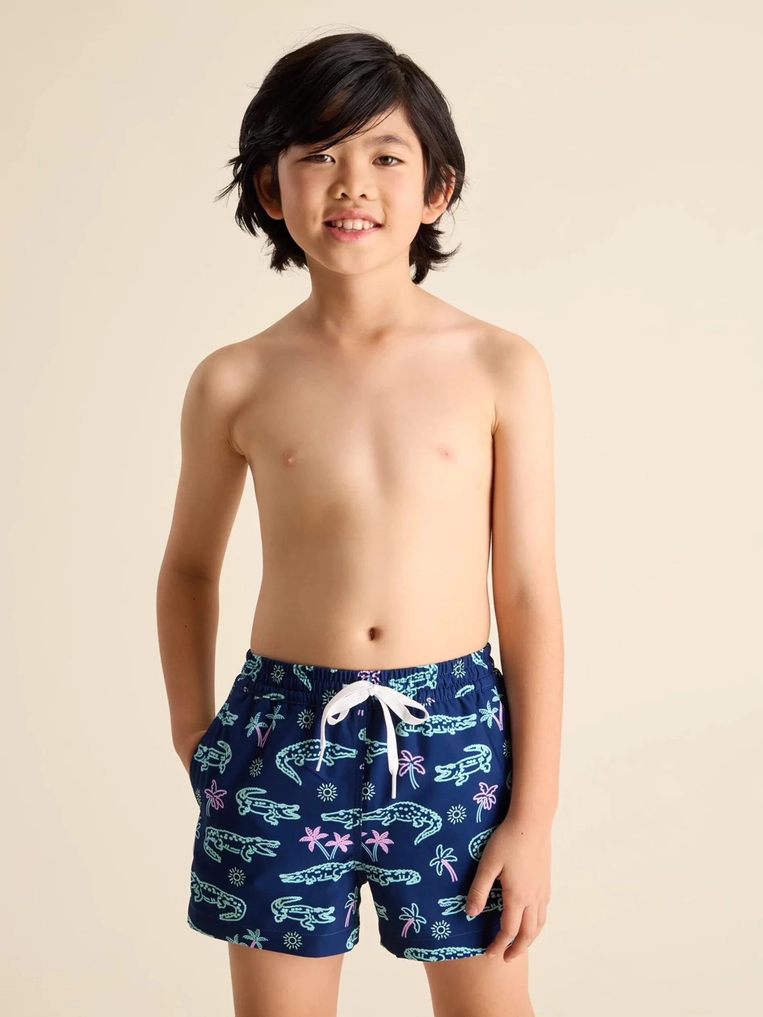 The Neon Glades (Boys Lined Classic Swim Trunk- Shorter) 4 The Neon Glades (Boys Lined Classic Swim Trunk- Shorter) - Image 4
