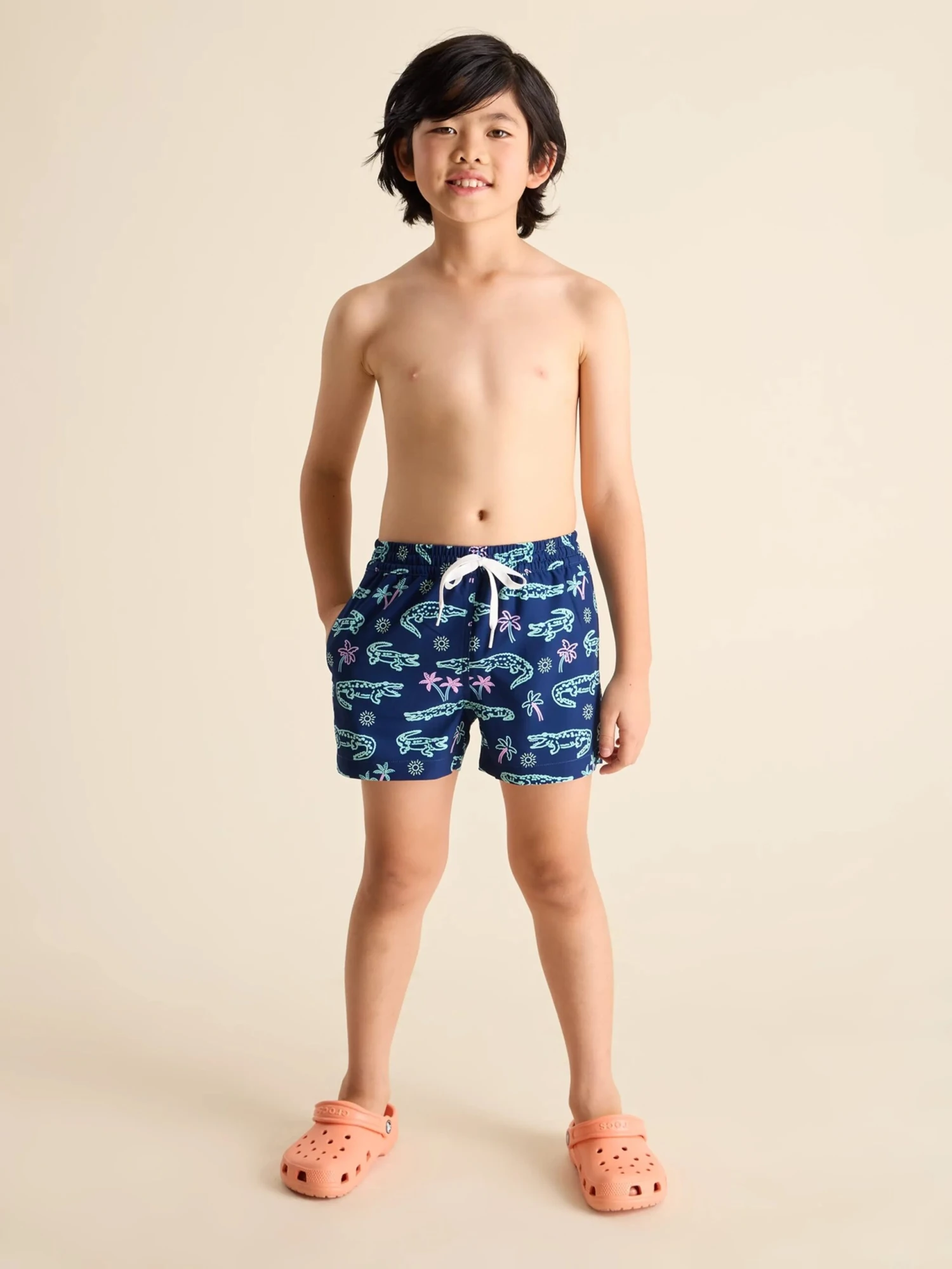 The Neon Glades (Boys Lined Classic Swim Trunk- Shorter) 5 The Neon Glades (Boys Lined Classic Swim Trunk- Shorter) - Image 5