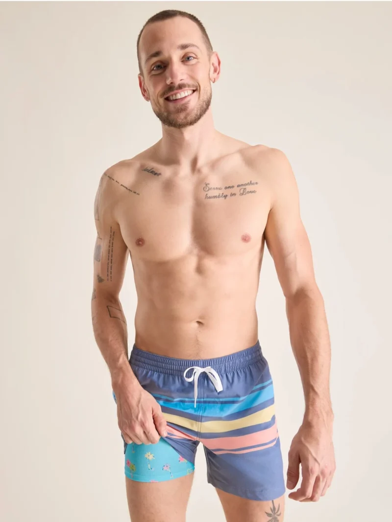 The Retro Sets 5.5" (Faded Classic Lined Swim Trunk)