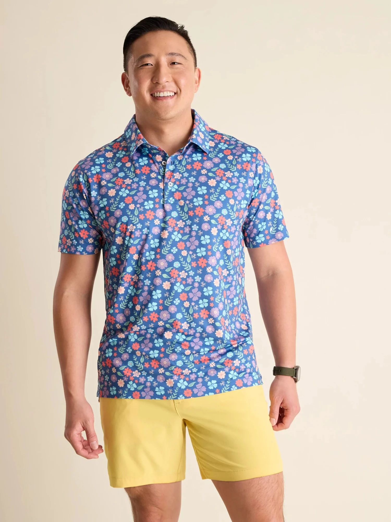 The Spring Pedal (Performance Polo) - Blue 2 The Spring Pedal (Performance Polo) - Blue - Image 2