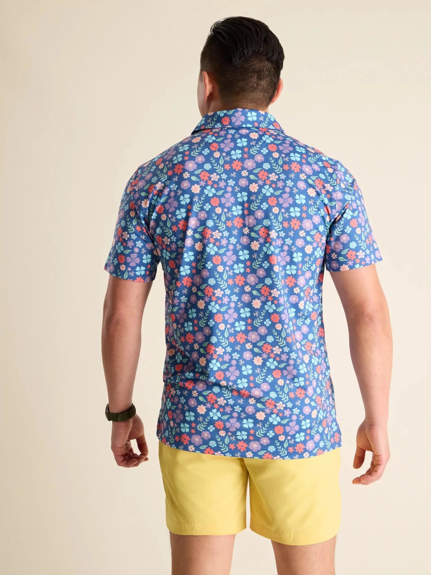 The Spring Pedal (Performance Polo) - Blue 3 The Spring Pedal (Performance Polo) - Blue - Image 3