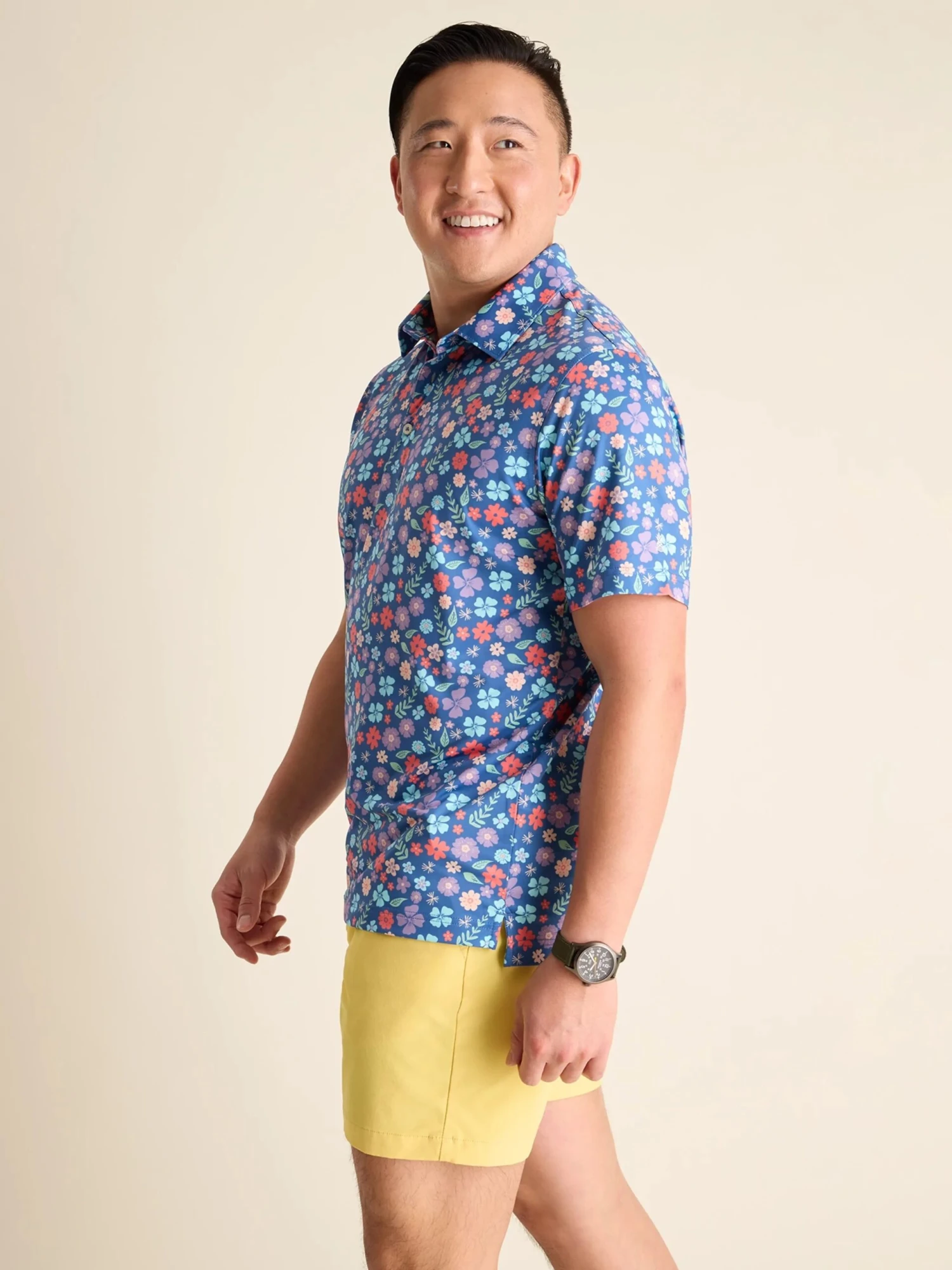 The Spring Pedal (Performance Polo) - Blue 4 The Spring Pedal (Performance Polo) - Blue - Image 4