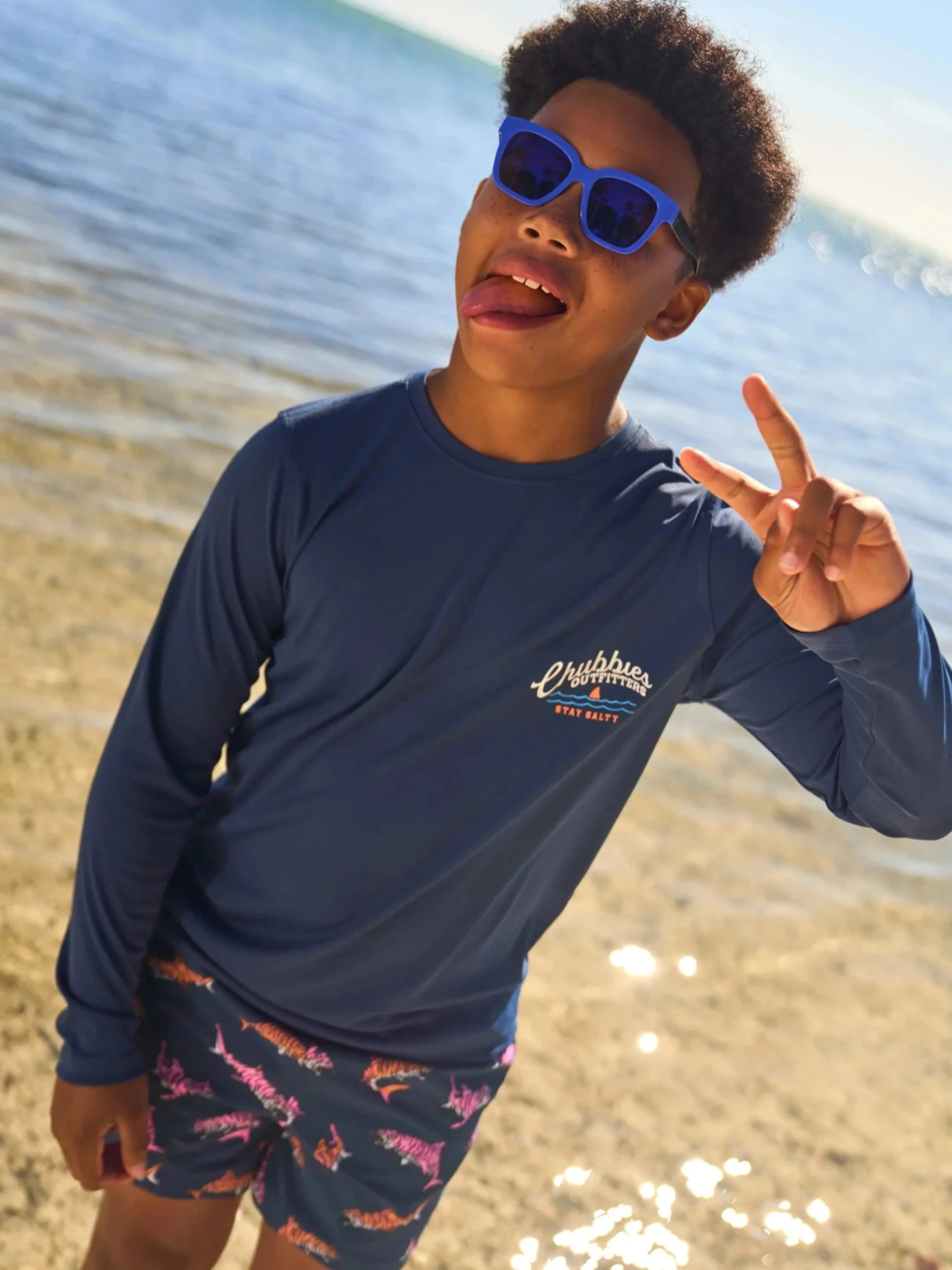 The Surf Skin (Boys Sun Crewneck) 1 The Surf Skin (Boys Sun Crewneck)