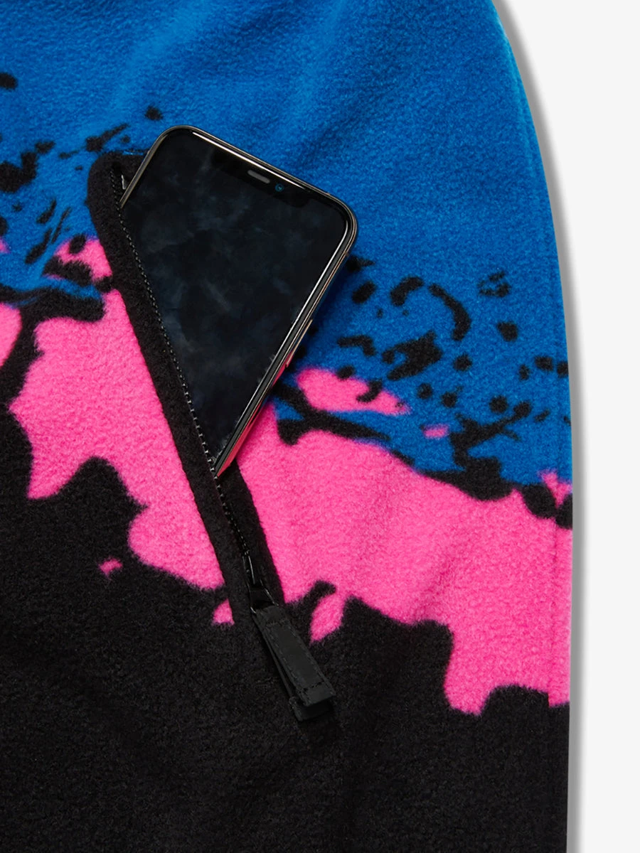 Low-Pile Fleece Hoodie (Retro Splash) 4 Low-Pile Fleece Hoodie (Retro Splash) - Image 4