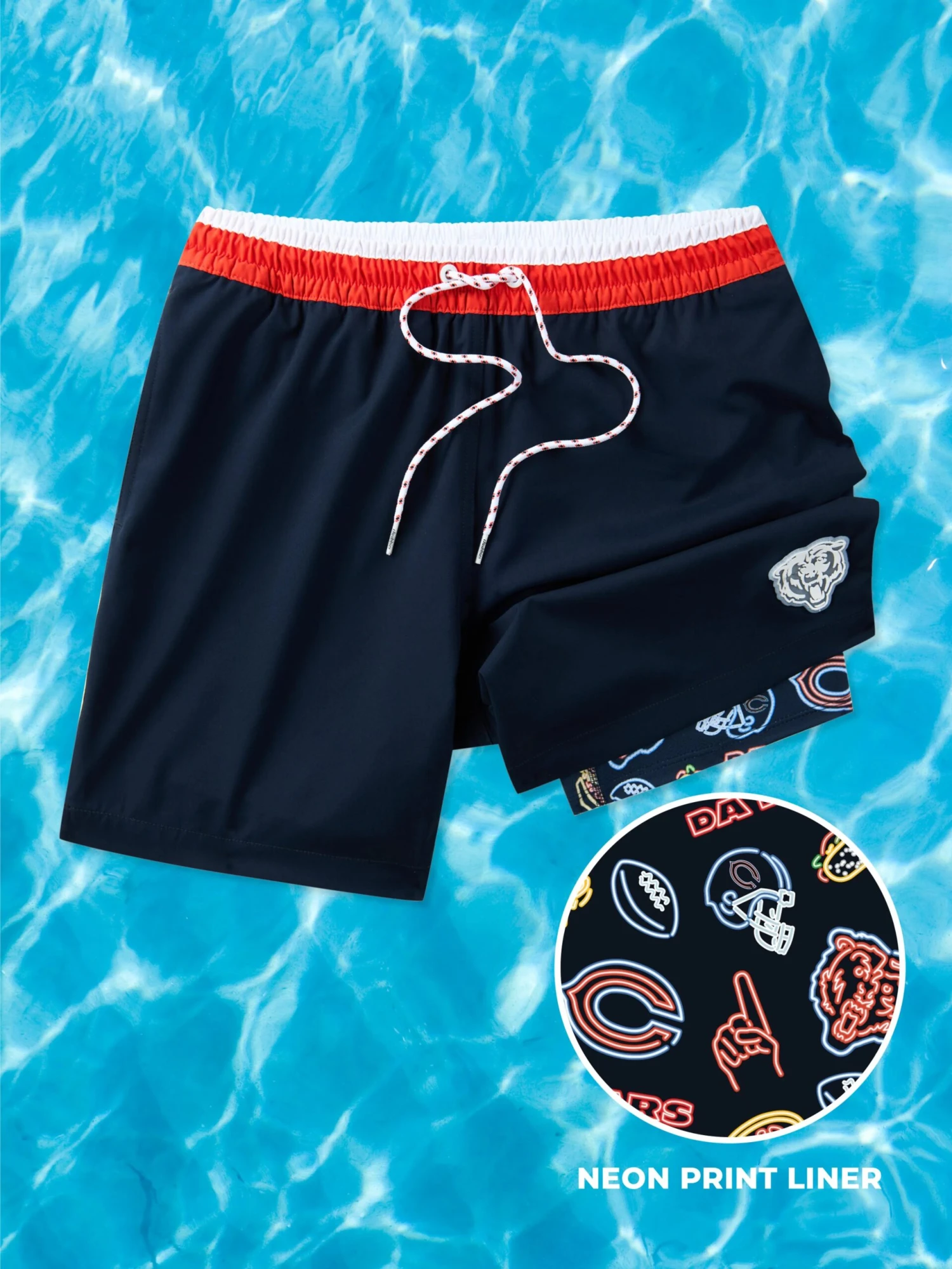 The Bears 5.5" (NFL Classic Lined Swim Trunks) 1 The Bears 5.5" (NFL Classic Lined Swim Trunks)