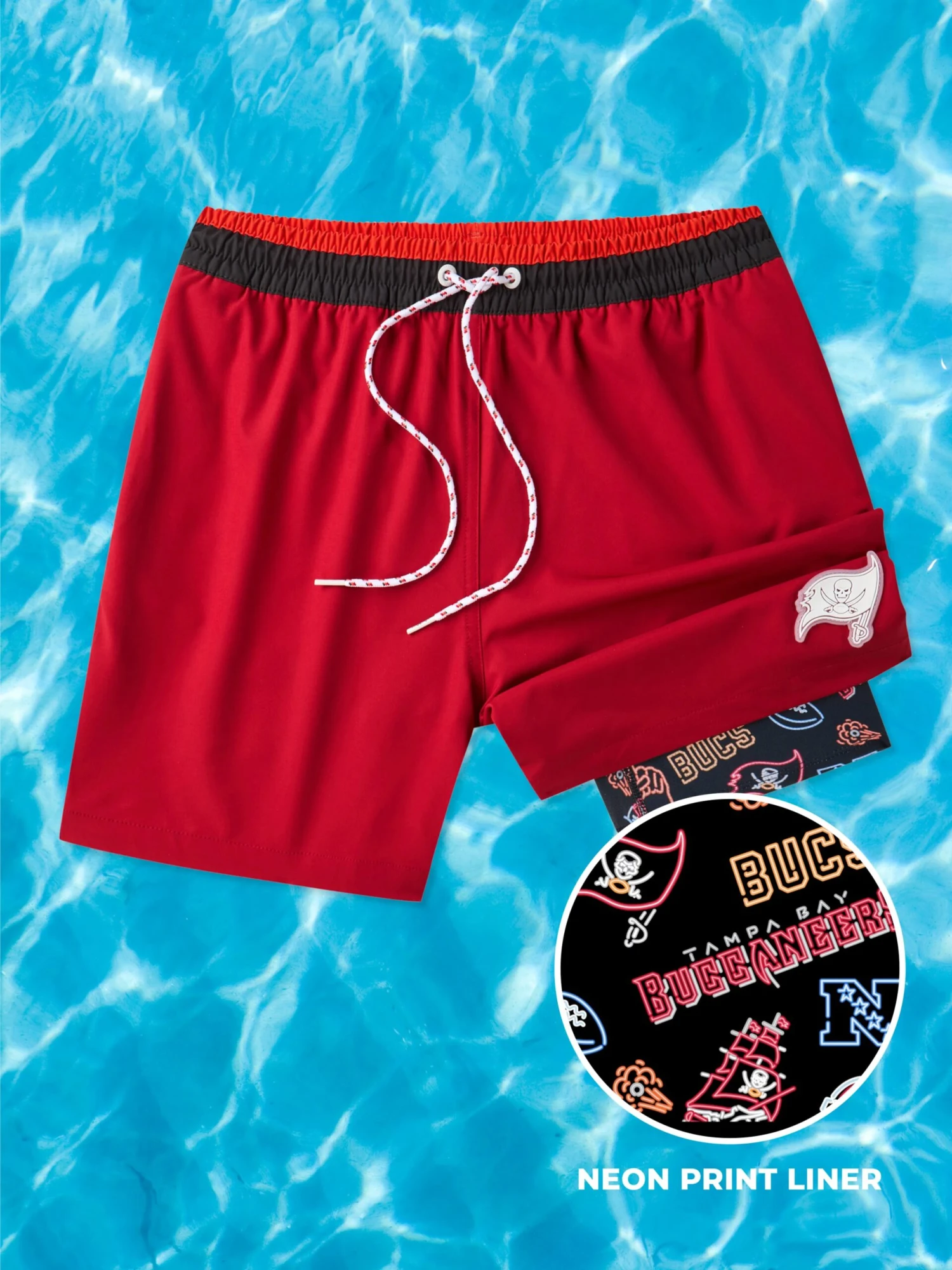 The Buccaneers 5.5" (NFL Classic Lined Swim Trunks) 1 The Buccaneers 5.5" (NFL Classic Lined Swim Trunks)