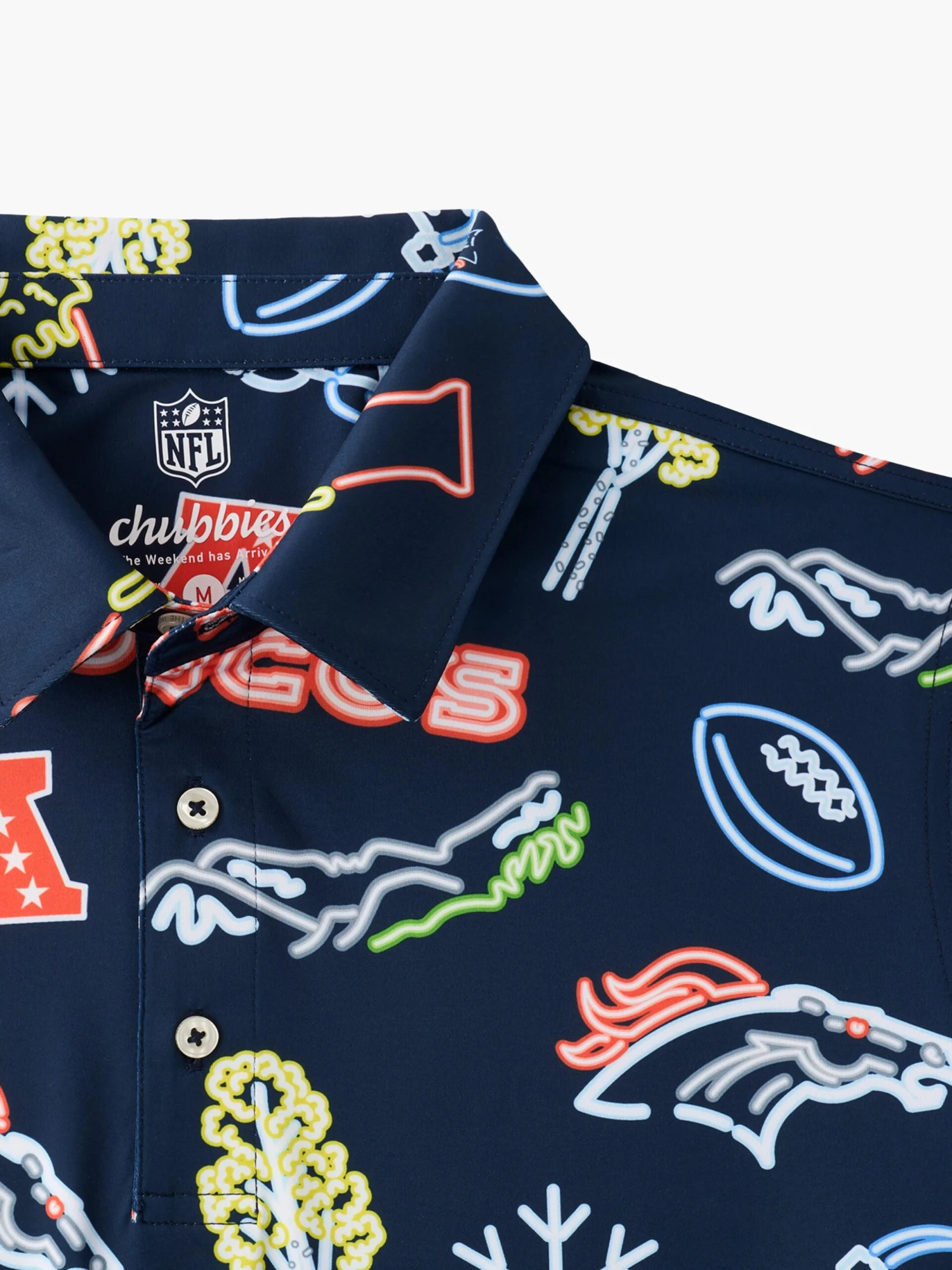The Neon Broncos (NFL Performance Polo) 2 The Neon Broncos (NFL Performance Polo) - Image 2