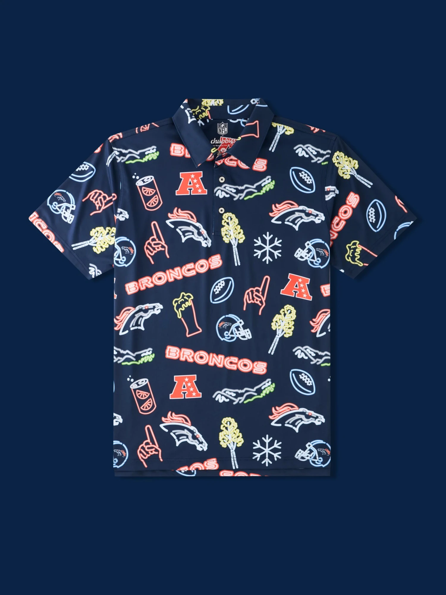 The Neon Broncos (NFL Performance Polo) 1 The Neon Broncos (NFL Performance Polo)