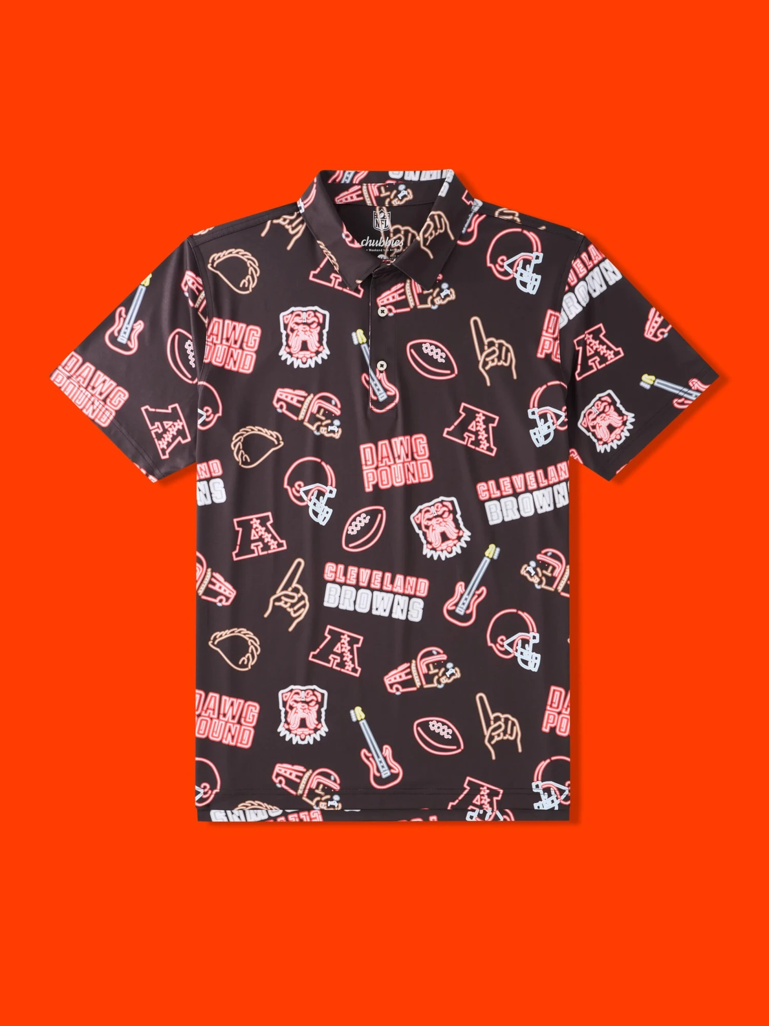 The Neon Browns (NFL Performance Polo) 1 The Neon Browns (NFL Performance Polo)