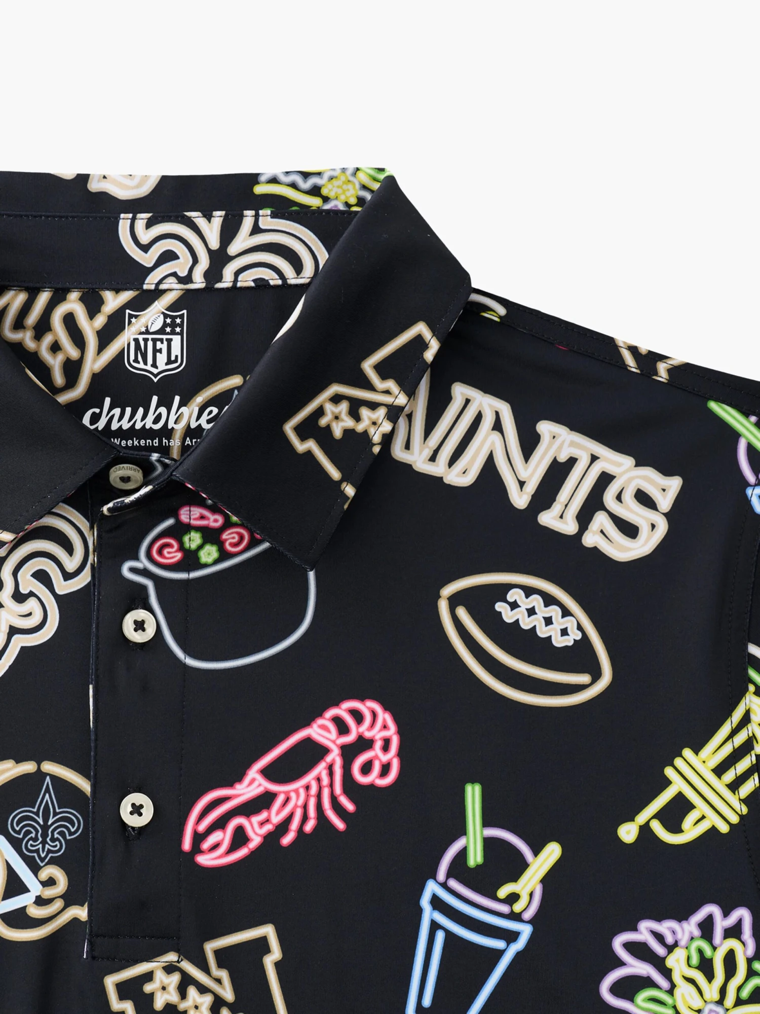 The Neon Saints (NFL Performance Polo) 2 The Neon Saints (NFL Performance Polo) - Image 2