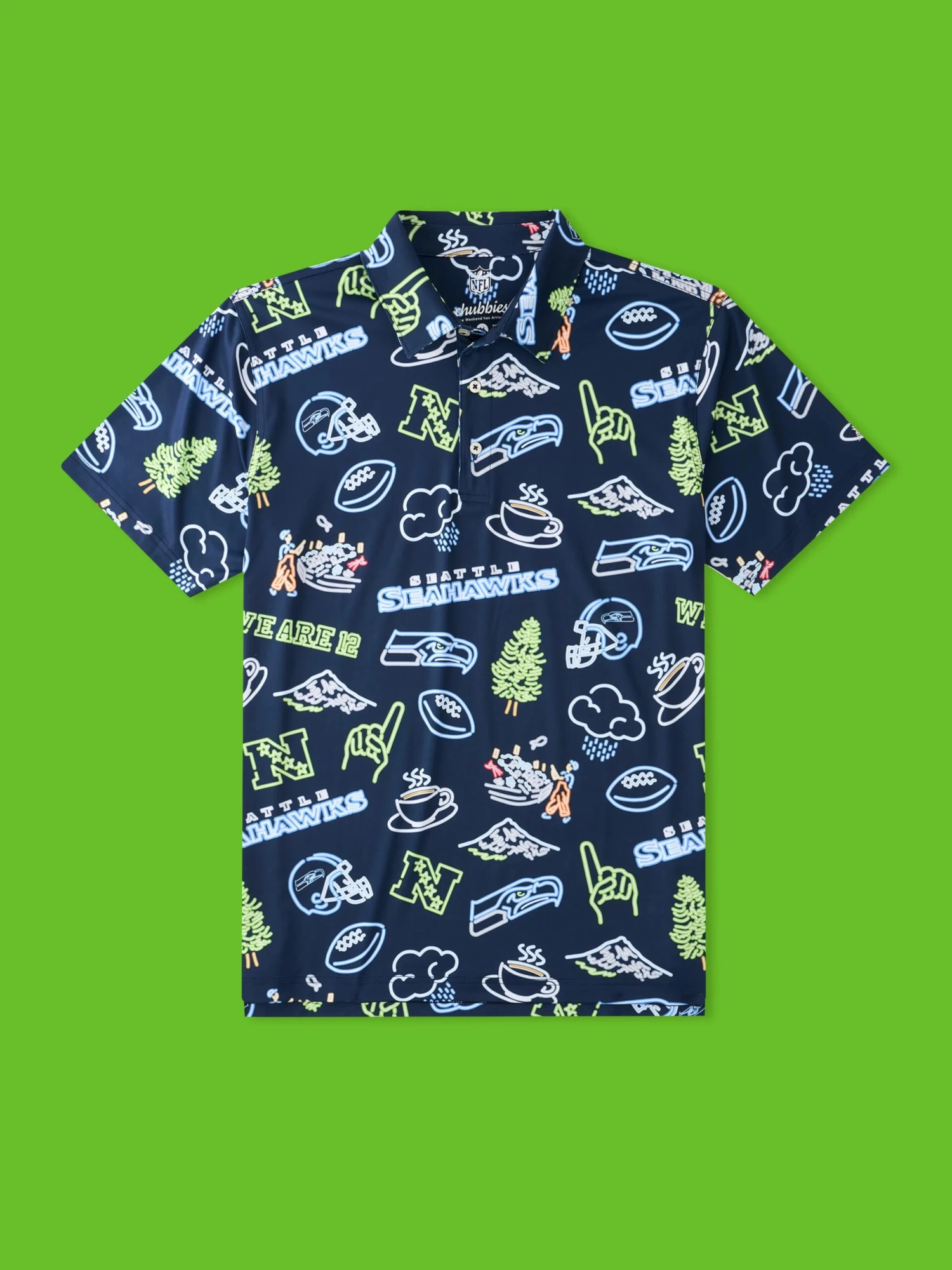The Neon Seahawks (NFL Performance Polo) 1 The Neon Seahawks (NFL Performance Polo)