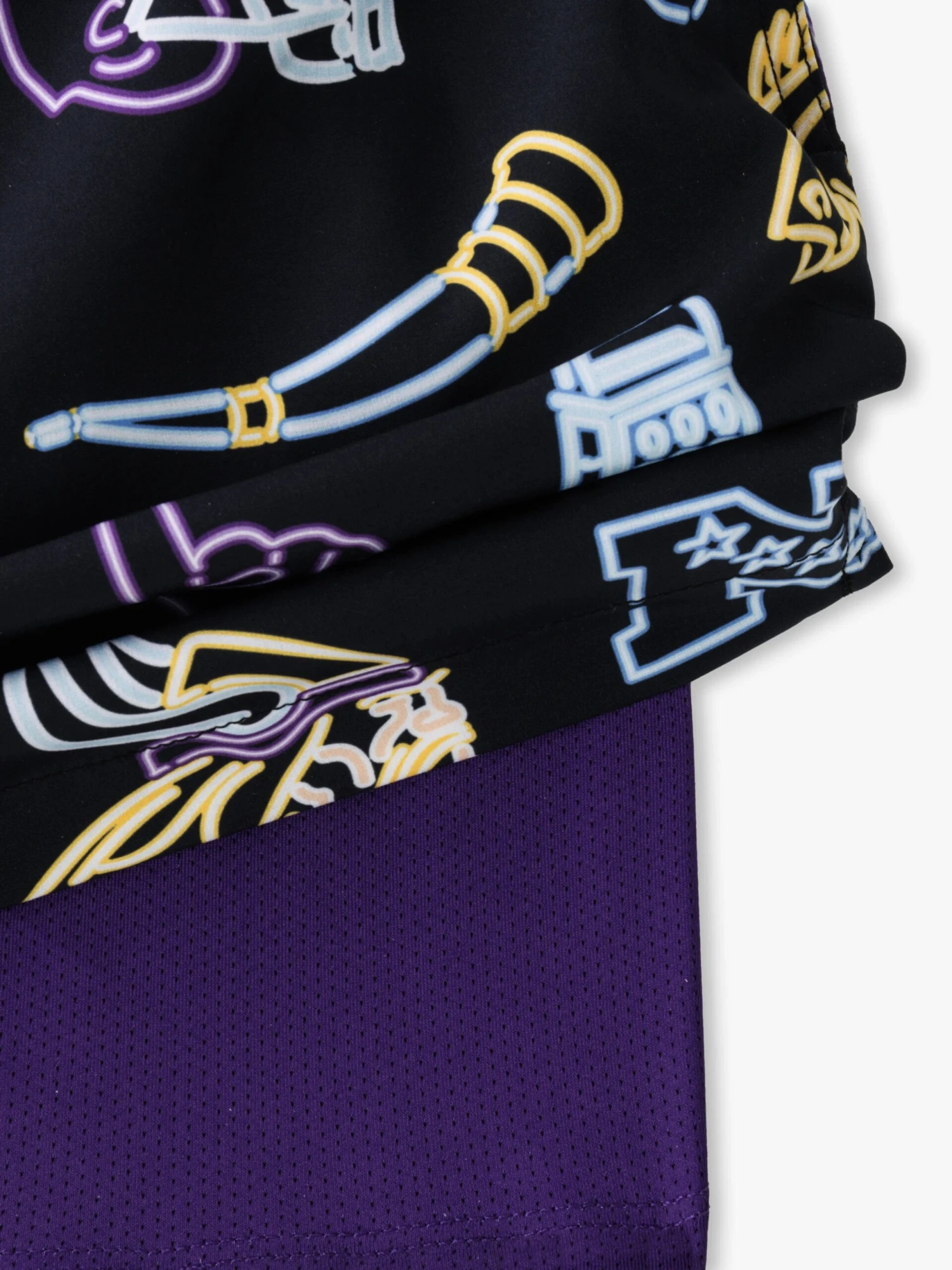 The Neon Vikings 5.5" (NFL Classic Lined Swim Trunks) 2 The Neon Vikings 5.5" (NFL Classic Lined Swim Trunks) - Image 2