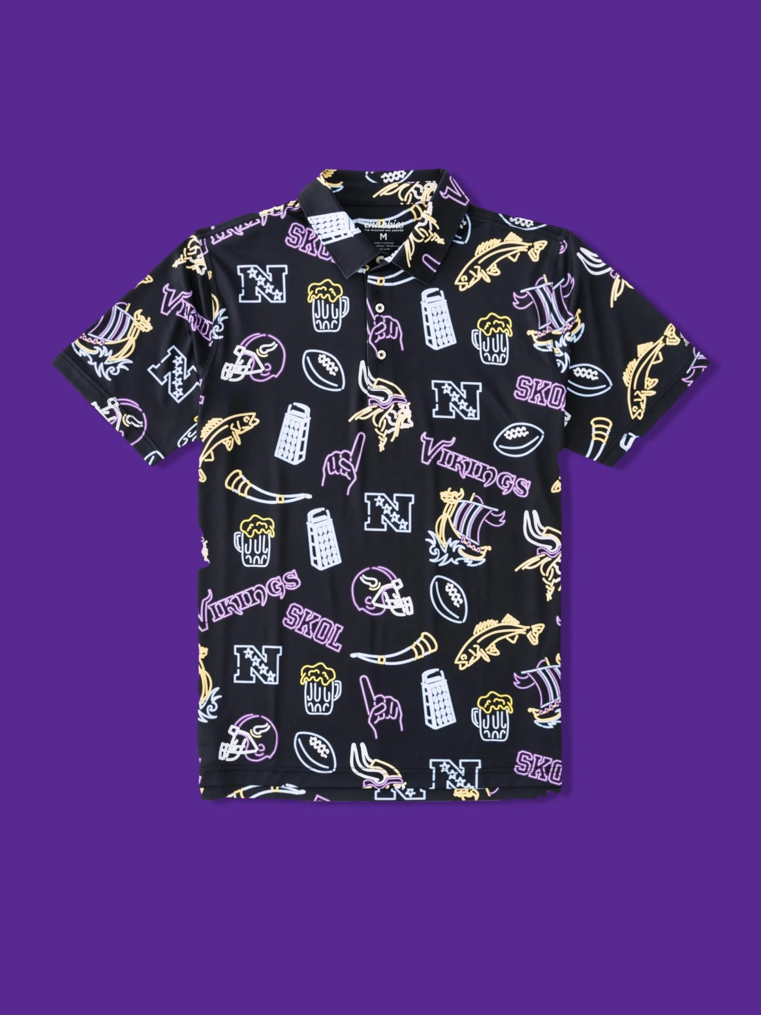 The Neon Vikings (NFL Performance Polo) 1 The Neon Vikings (NFL Performance Polo)
