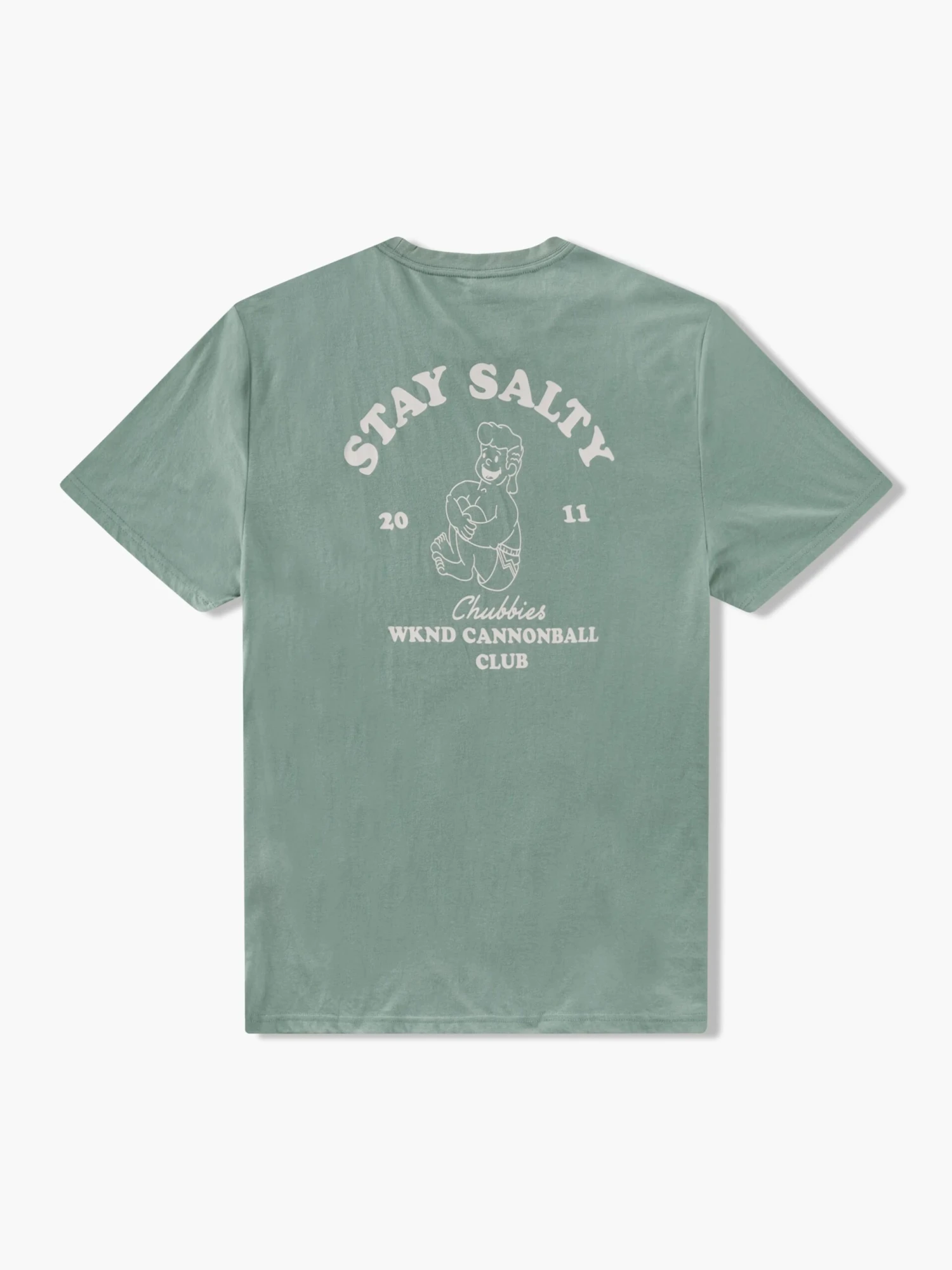 The Saltwater Swimmer (Non Pocket Graphic T-Shirt) - Olive 5 The Saltwater Swimmer (Non Pocket Graphic T-Shirt) - Olive - Image 5